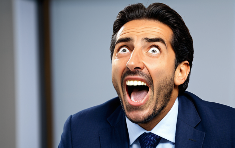 이탈리아어 스포츠 중계 표현 - **Prompt:** A soccer commentator, wildly gesturing with his hands, passionately yelling into a micro...